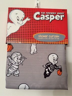 Casper Halloween Fabric Shower Curtain